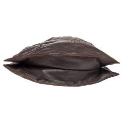 Loewe Dark Brown Leather Flamenco Knot Hobo