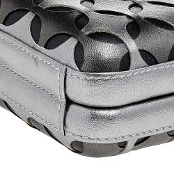 Loewe Tri Color Laser Cut Leather Clutch