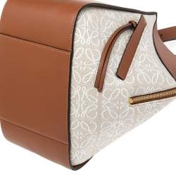 Pre Owned Loewe Beige/Brown Leather Small Hammock Shoulder Bag