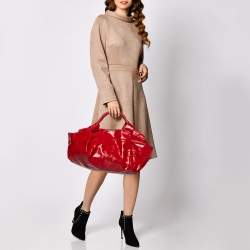 Loewe Red Patent Leather Aire Hobo
