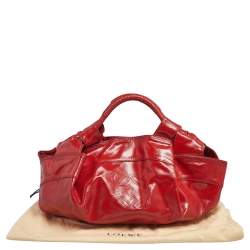 Loewe Red Patent Leather Aire Hobo