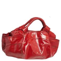 Loewe Red Patent Leather Aire Hobo