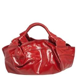 Loewe Red Patent Leather Aire Hobo