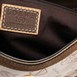 Pre Owned حقيبة كتف لويفي جلد وسويدي وكانفاس طباعة مميزة متعدد الألوان