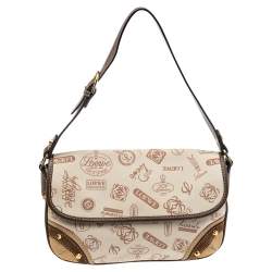 Loewe Multicolor Signature Printed Canvas, Suede and Leather Shoulder Bag