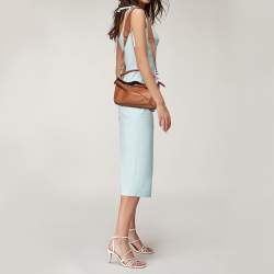 Pre Owned Loewe Brown Leather Small Puzzle Shoulder Bag