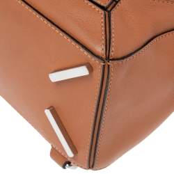 Pre Owned Loewe Brown Leather Small Puzzle Shoulder Bag