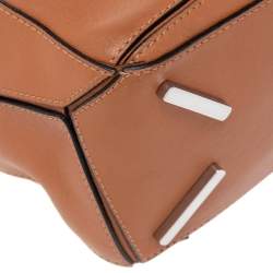 Pre Owned Loewe Brown Leather Small Puzzle Shoulder Bag