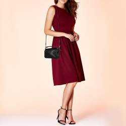 Pre Owned Loewe Black Leather Mini Puzzle Shoulder Bag