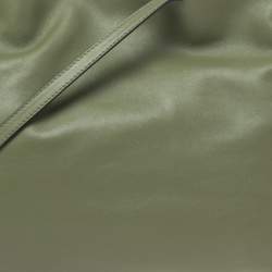 Loewe Olive Green Leather Flamenco Clutch