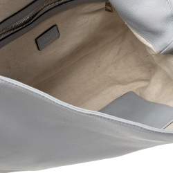 Loewe Grey Leather Flamenco Knot Hobo
