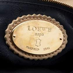 Pre Owned Loewe Gold Leather Tassel Hobo