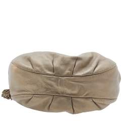 Pre Owned Loewe Gold Leather Tassel Hobo