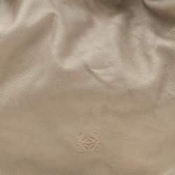 Pre Owned Loewe Gold Leather Tassel Hobo