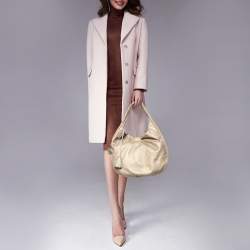 Pre Owned Loewe Gold Leather Tassel Hobo