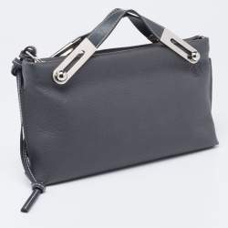 مملوكة مسبقًا Loewe Grey Leather Small Missy Bag