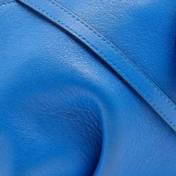 مملوكة مسبقًا Loewe Blue Leather Elephant Shoulder Bag