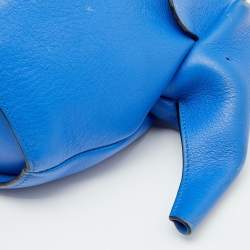 مملوكة مسبقًا Loewe Blue Leather Elephant Shoulder Bag