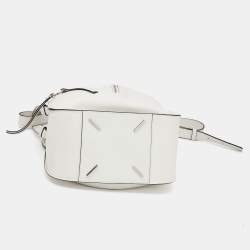 مملوكة مسبقًا Loewe White Leather Small Hammock Shoulder Bag