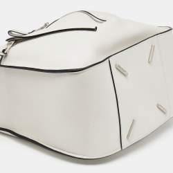 مملوكة مسبقًا Loewe White Leather Small Hammock Shoulder Bag