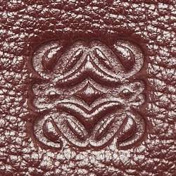 Loewe Bordeaux Leather Flap Continental Wallet