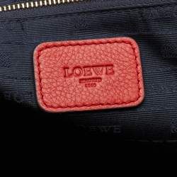 Pre Owned Loewe Red Leather Heritage Tote