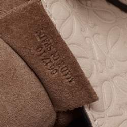 Pre Owned حقيبة يد توتس لويفي تي شوبر جلد بيج بالشعار منقوش