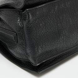 مملوكة مسبقًا Loewe Black Leather Flamenco Crossbody Bag