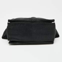 مملوكة مسبقًا Loewe Black Leather Flamenco Crossbody Bag