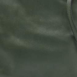 Loewe Olive Green Leather Flamenco Clutch