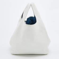 Loewe White Leather Calle Hobo