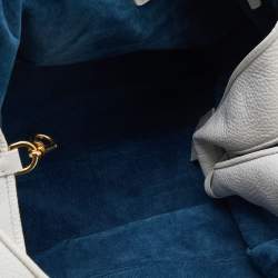 Loewe White Leather Calle Hobo