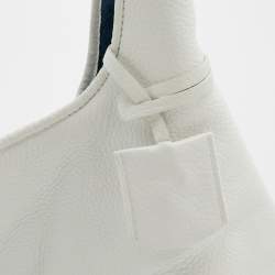 Loewe White Leather Calle Hobo