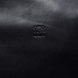 Pre Owned Loewe Black Leather Zip Pouch