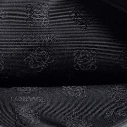 Pre Owned Loewe Black Leather Zip Pouch