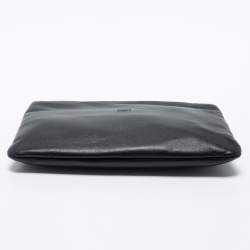 Pre Owned Loewe Black Leather Zip Pouch