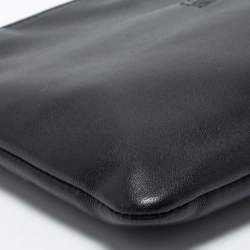 Pre Owned Loewe Black Leather Zip Pouch