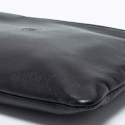 Pre Owned Loewe Black Leather Zip Pouch