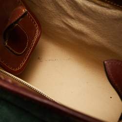 Pre Owned Loewe Multicolor Suede And Leather Vintage Shoulder Bag