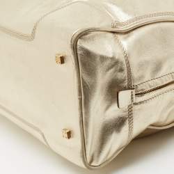 مملوكة مسبقًا Loewe Metallic Gold Leather Medium Amazona Satchel