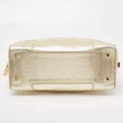 مملوكة مسبقًا Loewe Metallic Gold Leather Medium Amazona Satchel