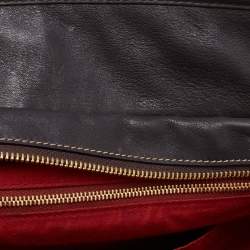 Loewe Tricolor Pebbled Patent and Leather Front Pocket Satchel