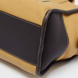 Loewe Tricolor Pebbled Patent and Leather Front Pocket Satchel