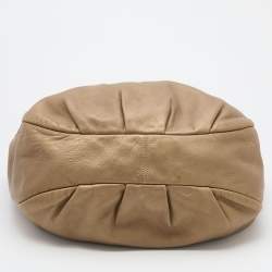 Pre Owned Loewe Gold Leather Tassel Hobo