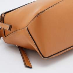 Pre Owned Loewe Brown Leather Small Puzzle Shoulder Bag