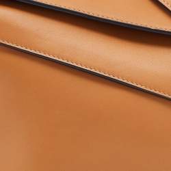 Pre Owned Loewe Brown Leather Small Puzzle Shoulder Bag