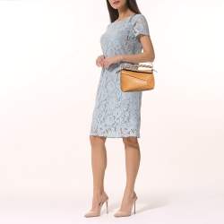 Pre Owned Loewe Brown Leather Small Puzzle Shoulder Bag