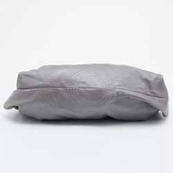 Loewe Metallic Grey Leather Aire Hobo