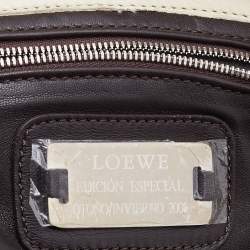 Pre Owned Loewe Light Beige Leather Special Edition Embellished Aire Hobo