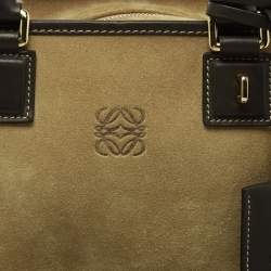 Loewe Khaki Green/Brown Suede and Leather Amazona 23 Bag